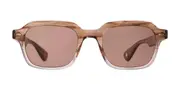 Garrett Leight OG FREDDY P SUN SASTM/BOR Men's Sunglasses Brown Size 49