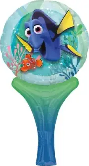 Dory Fun-Air Inflated Party Balloon, 12", Multicolor NEW