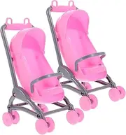 Educational Stroller Toys for Boys and Girls Mini Baby Carriage Simulation Safe Plastic Fun for Parties Birthday