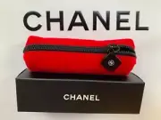 CHANEL Beauty RED Flannel Lipstick Bag