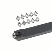 MCMNN 2525M12-100 25mm CNC Lathe Neutral Turning Tool Holder + 10Pcs CNMG120404