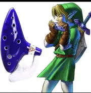 Ocarina with Song Book (Songs From the Legend of Zelda) Display Stand Bag