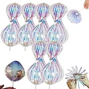 Magic Rainbow Spinner, Rainbow Twirler, Bubble Magic Wand, Rainbow Twirler Stick, Spin Glitter Stick, Variable Twirler Stick Rave Toys for Valentine's Day Party Festivals(6Pcs)