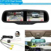4.3" Car SUV Dual Screen Rear View Parking Monitor Mirror + Bracket Universal (for: Audi)