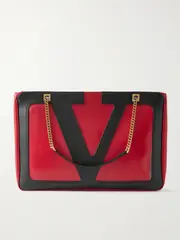 [Valentino Garavani] Valentino Garavani - Viva Superstar Medium Two-tone Leather Shoulder Bag - Red - One size One size Red