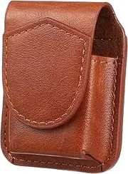 [ARTSEWPLY] Portable Leather Lighter Protective Sleeve Compact Storage Cover for Kerosene Lighters Lightweight Easy to Carry for Men Stylish Belt Tie Design