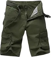 [Maiyifu-GJ] Men's Relaxed Fit Cargo Shorts Multi Pockets Tactical Outdoor Short Pants Casual Lightweight Twill Army Shorts