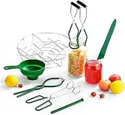 7Pcs Canning Kit Supplies Starter Canning Tools Multifunctional Canning Tools, 7 Piece Set Essential Tools for Canning, Stainless Steel Canning Rack for Home Kitchen