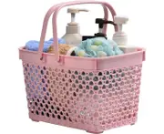 Plastic Shower Caddy Basket with Handle,Portable Organizer Storage Bin