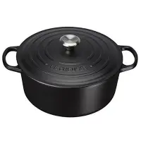 在飛比找Yahoo!奇摩拍賣優惠-【法國精品廚具 Le Creuset】圓鐵鍋 鑄鐵鍋 黑 紅