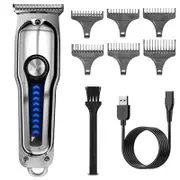 Cordless Hair Trimmer Mini Hair Cutting Kit with 6 Guide Combs Portable USB Rechargeable Haircut Clippers for Men Women Kids