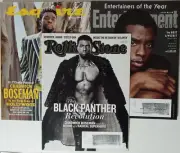 Chadwick Boseman Magazine Lot of 3 Rolling Stone Esquire Entertainment Weekly