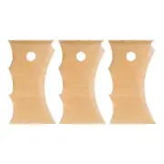 3pcs Pottery Ribs Trimming Tools Beech Pottery Profile Big Wave Pattern Design