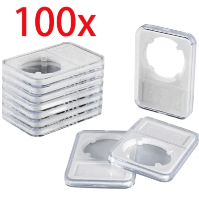 100 X 30MM Coin Slab Graded Display Holder Storage Case For JFK HALF DOLLAR