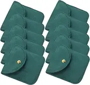 FOMIYES 10pcs Jewelry Bags for Women Soft Travel Pouches for Jewelry Storage Snap Close Organizer for Bracelets Pendants and Accessories
