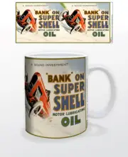 SHELL-1961 LOGO 11 OZ COFFEE MUG TEA CUP DECOR CAR OIL OLDSCHOOL PHOTOGRAPH ART!