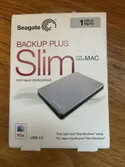 Seagate Backup Plus Slim 1TB, External, 5400 RPM, 2.5 inch (STDR1000101) Hard...