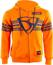 MUGENRACE Shield Zip Hoodie, orange, Size S for Men