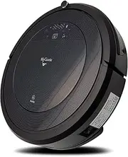 MyGenie Robot Vacuum Cleaner ZX1000 2-in-1 Vacuum and Mopping, Scheduled Cleaning, Anti Collision 3D Filter + HEPA Filters, 2200 mAh Lithium Battery, 0.9L Dustbin, 0.6L Water Tank, Side Brushes, Black