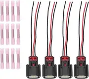 X AUTOHAUX 4pcs Ignition Coil Connector Plug for Ford F150 F250 F350 Super Duty 2011-2017 for Ford V6 V8 Flex for Lincoln MKZ MKT MKS No.9U2Z14S411EA