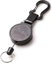 [KEY-BAK] MID6 Retractable Key & Badge Holder with 36" Retractable Polyester Cord Keeps Keys and Badges Secure and Made in The USA