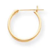 14K Yellow Gold Small 15mm Hinged Hoop Earrings Madi K Children's Jewelry
