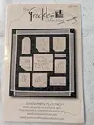 Snowmen Playing Embroidery Quilt Pattern By The Freckles Collection