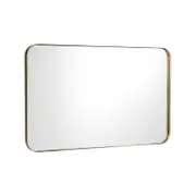 Costway Wall-Mounted Mirror Explosion-Proof MetalFrame Gold