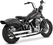 Vance & Hines SOFTAIL 16842 TwinSlash 3in Slip-On Twin Slash 3" Slip-on Chrome Scarf