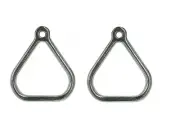 Aluminium Grips TRIANGLE rings trapeze grips playground Ninja course PAIR NEW