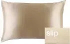 SLIP Queen Silk Pillow Cases - Queen Size Standard Pillow Case, Caramel (20" x 3