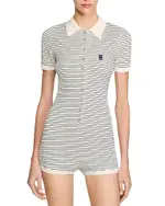 Sandro Stripe Knit Romper