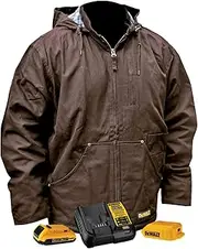 DEWALT DCHJ076A Heated Heavy Duty Work Coat Kit with 2.0Ah Battery and Charger - DCHJ076ATD1-M