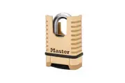 Master Lock Excell Closed Shackle Brass Combination 58mm Padlock (Multi Colour) (One Size)