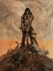 Frank Frazetta Conan in the barbarian 3-D lenticular print only 100 made