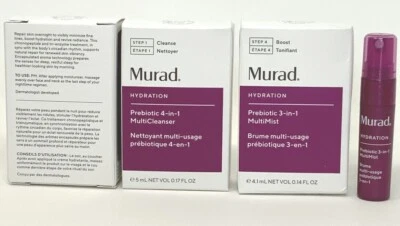 MURAD Lot of 3 Hydration Probiotic 3-in-1 MultiMist .14 fl oz each