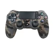 Silicone Grip Brown Camo Case Soft Shell Non Slip For PS4 Controller