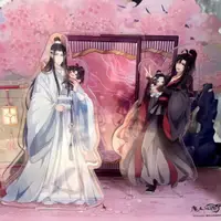 在飛比找蝦皮購物優惠-新款魔道祖師動畫動漫等身魏無羨藍忘機櫻庭屏語雙人周邊擺件立牌