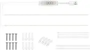 Growth Light Strips for Indoor Pl Pink-Purple s Grow Lamp for Hydroponics Succulent Supplement Light 4 Dimmable Levels with 24-Hour Cycle Timer USB Plug and Play Pink Purple 100cm 2 Strips
