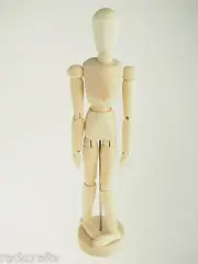 Wooden Dummy Manikin Bendable Craft Doll Display Model Painters Painting Decor