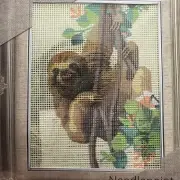 Printed needlepoint tapestry kits With Floss 20x25 Cm Rto Polar Bears