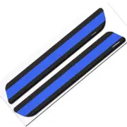 2 Custom "Blue Line" Saddlebag Latch Reflector Decals for Harley Touring Models