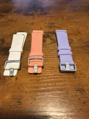 Fitbit Versa 2, Versa & Versa Lite Classic Band - Small - Blue, Peach, White Lot