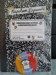 Napoleon Dynamite Pin and notebook. Lootcrate Exclusive
