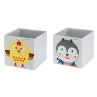在飛比找momo購物網優惠-【MyTolek童樂可】藏寶盒 2件組-小狗+小雞(收納小幫