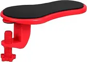 DINHEAROM Mouse Wrist Pad Mouse Wrist Rest Pad Arm Rest for Keyboard Armrest Support Desk Accessories Red Cotton