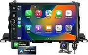 Android Radio Stereo For Toyota Highlander 2014-2019 With control knob Head Unit 10.1-Inch 1280*800 HD Touch Screen with Android Auto Wireless CarPlay 5G WiFi GPS Navi Bluetooth DSP Backup AHD Camera