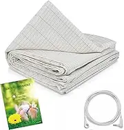 Grounding Sheets Queen Size with Grounding Cord,Made with Premium Cotton and Pure Silver Threads, Achieve Healthy Sleep(60x80inch)
