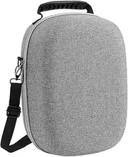 AIMALL for PS5VR2 Headset Storage Bag, 9.44x6.88x13.58 inches, 360° Protection, Portable Shoulder Strap Case, Soft Velvet Lining, Gray