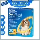 NEXGARD SPECTRA for Dog 3.6 to 7.5 Kg YELLOW 6 Chews Flea Tick Heartworm control